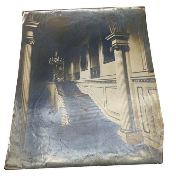 Antique William E Gray Photograph Staircase St. James Palace ca 1910s - Picture 1 of 6